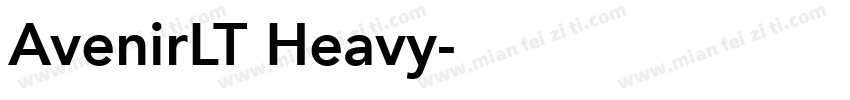 AvenirLT Heavy字体转换